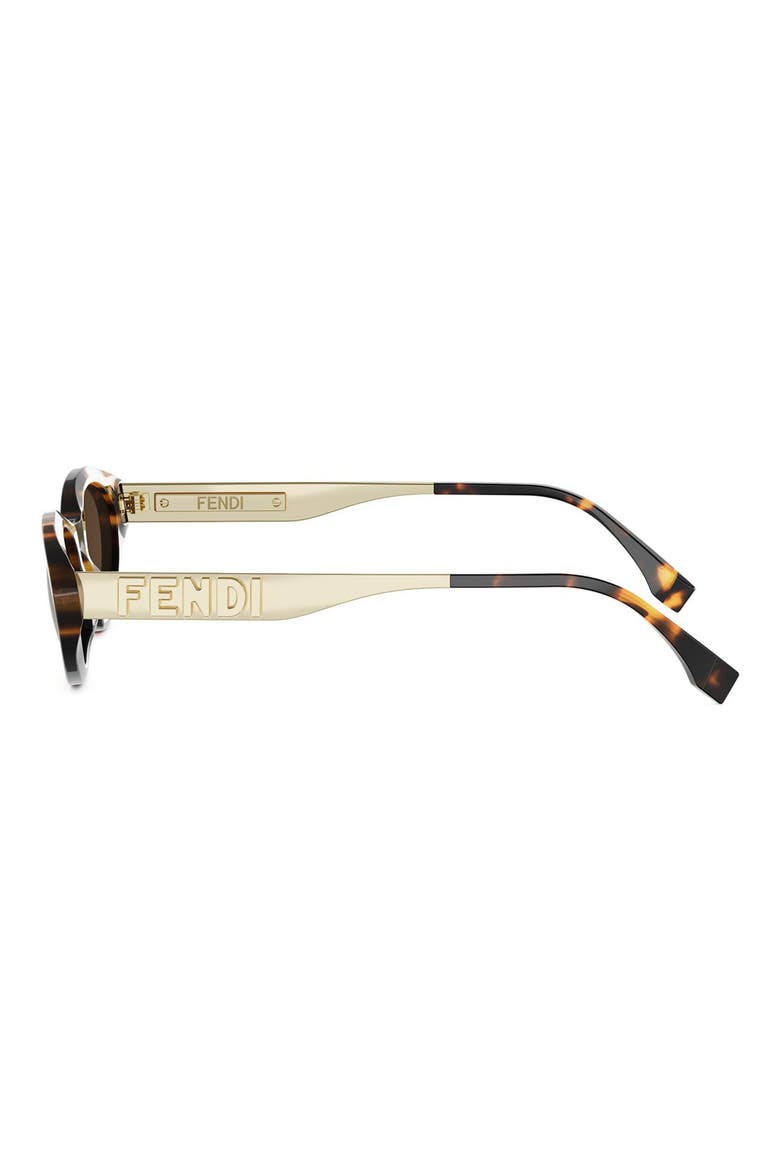 Fendigraphy 51mm Cat Eye Sunglasses, Alternate, color, HAVANA/ OTHER / BROWN