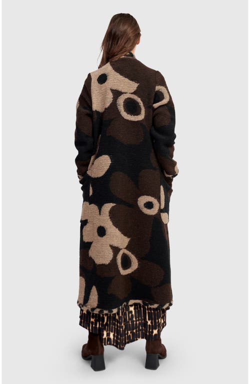 Alembika Jamboree Cozy Draped Coat In Pink