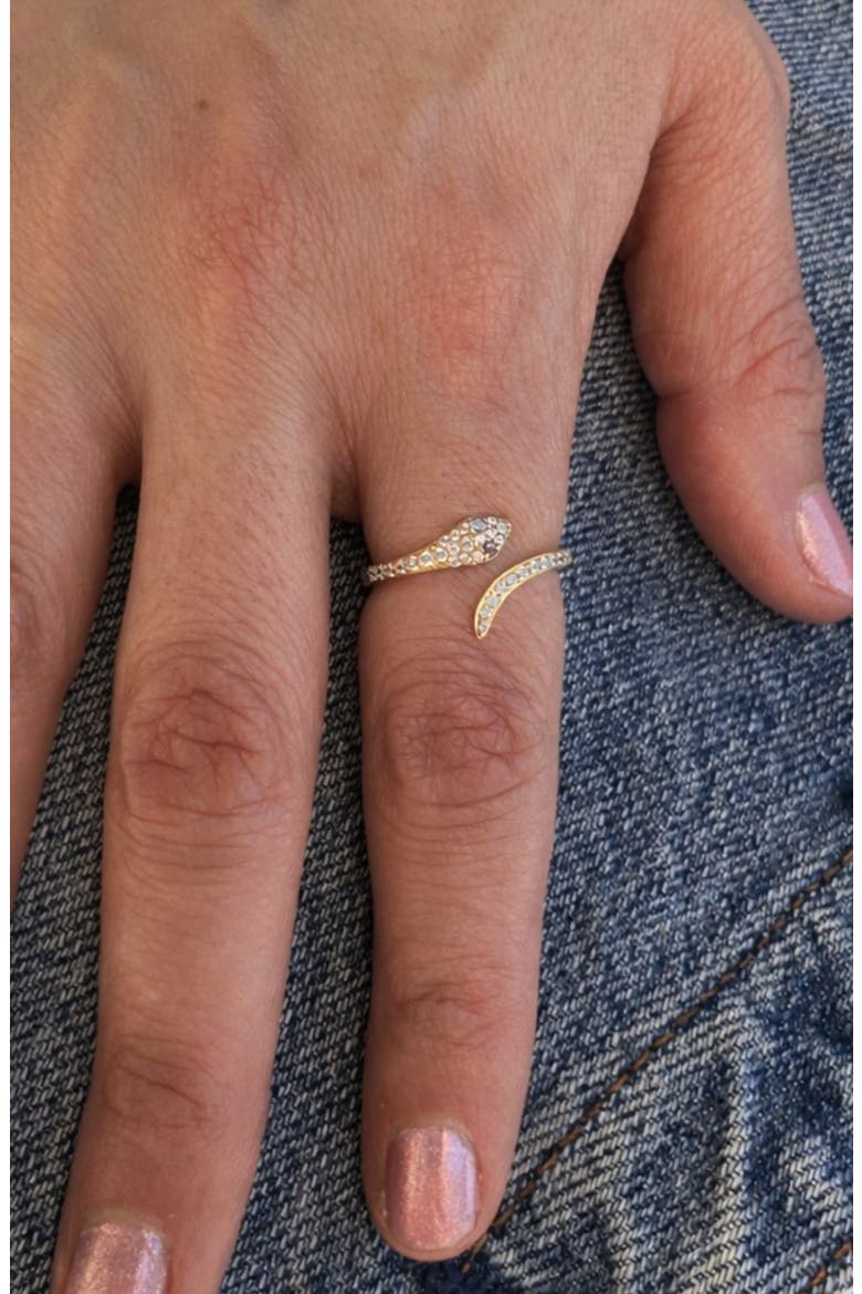 Snake Charmer Ring, Alternate, color, Gold