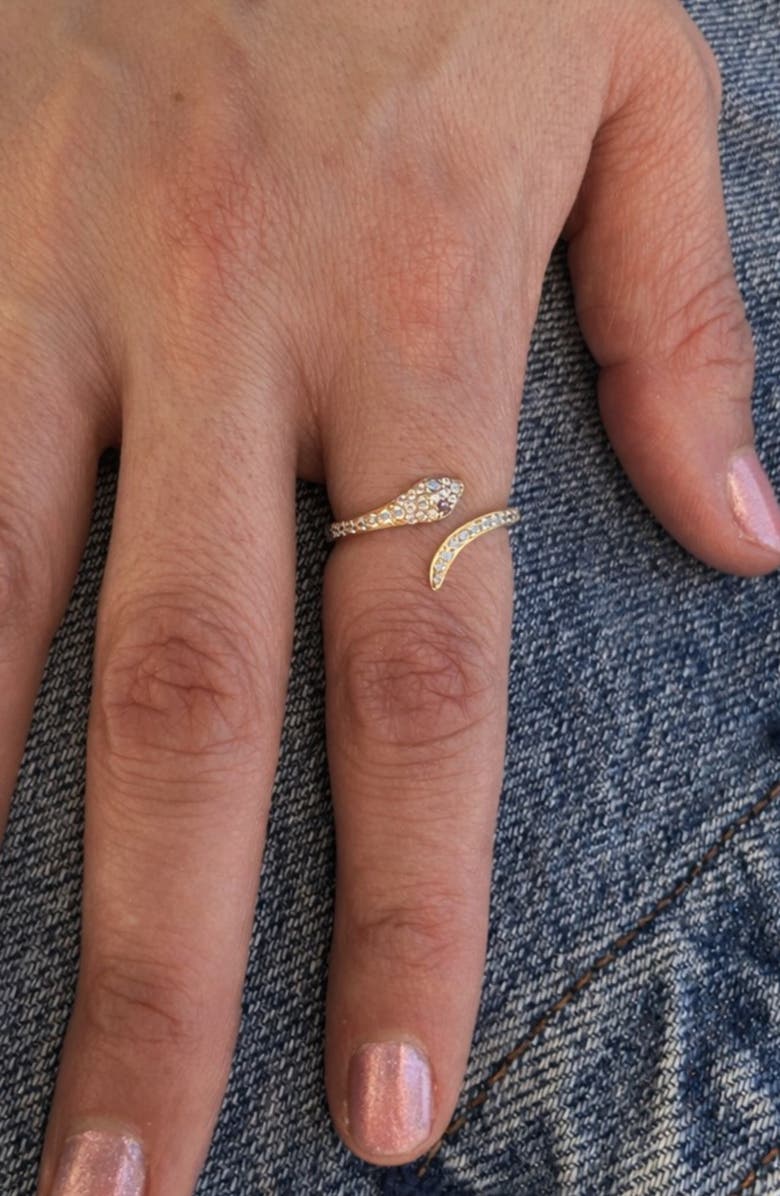 NATIVE GEM Snake Charmer Ring, Alternate, color, Gold
