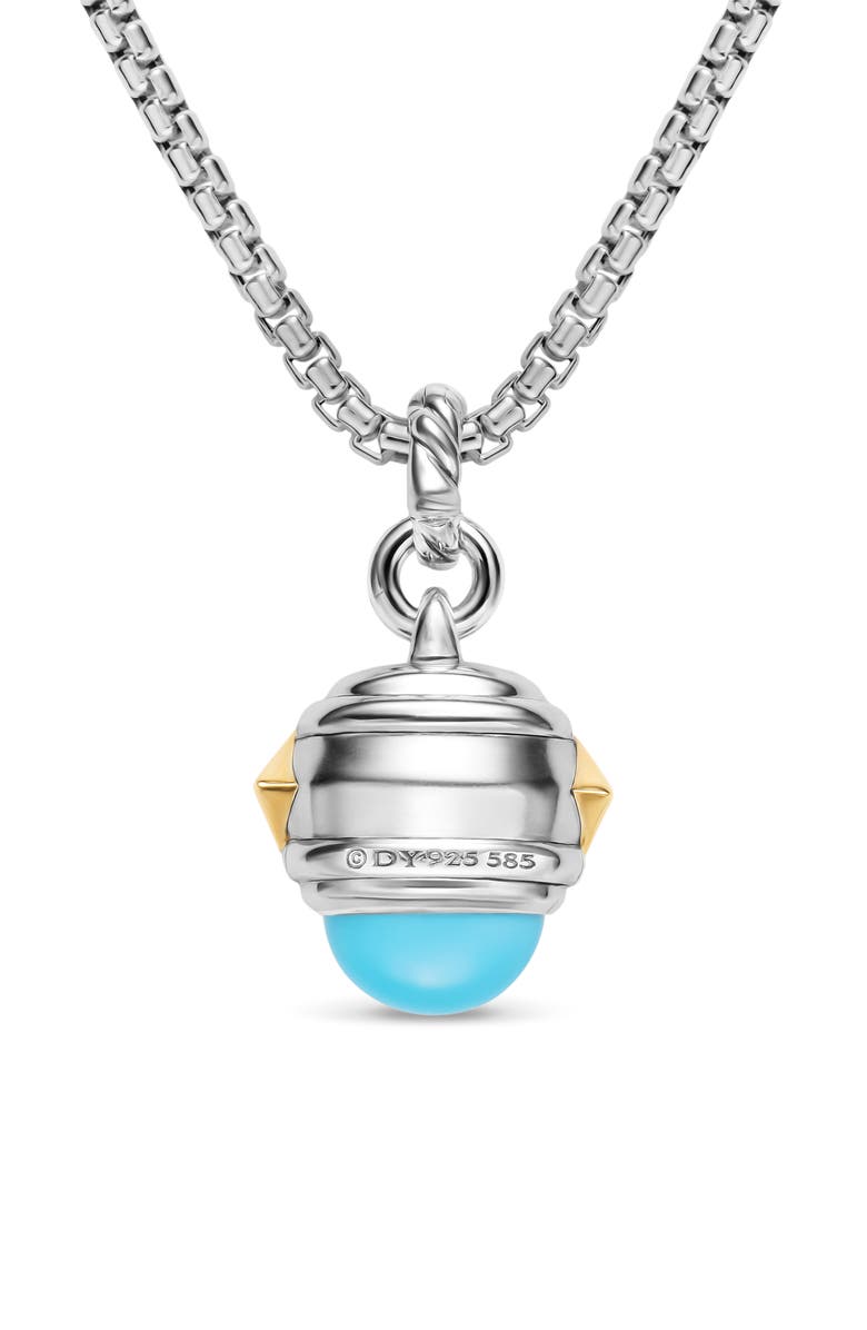 David Yurman Renaissance Amulet in 18K Yellow Gold, 29m, Alternate, color, Tsavorite