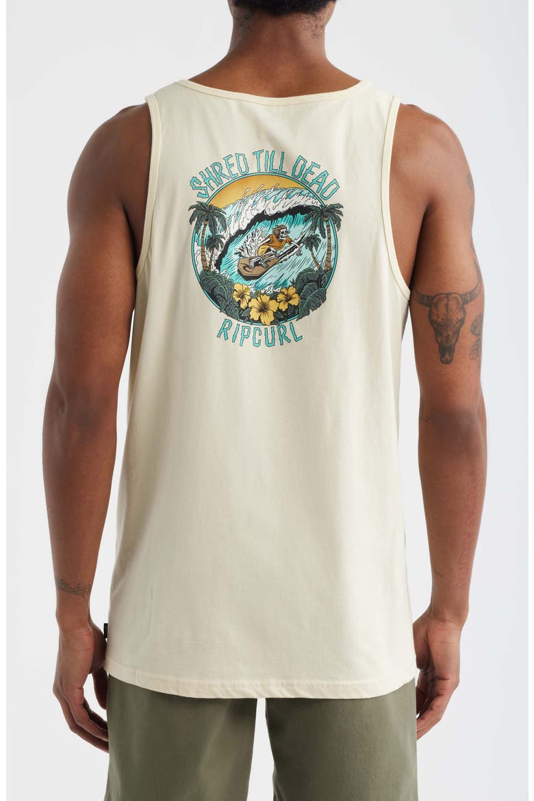 Shred Till Dead Cotton Graphic Tank, Alternate, color, LEMON ICE