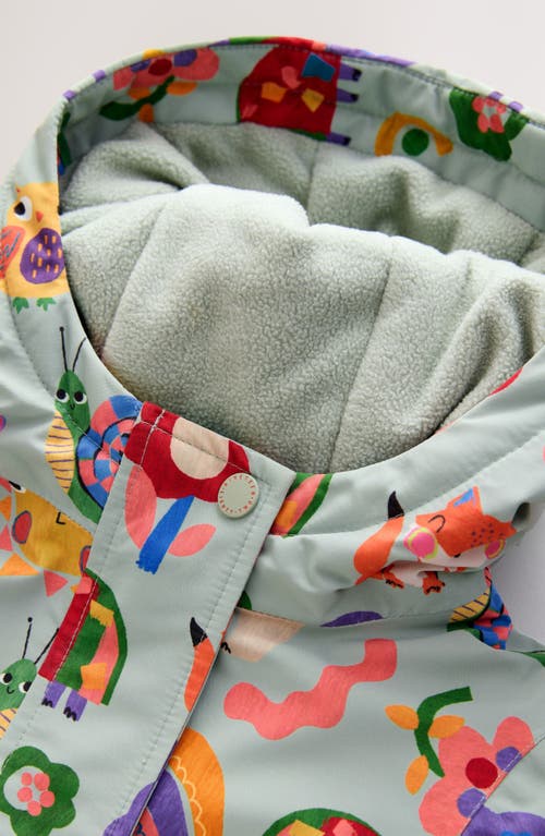 Next Kids' Print Waterproof Rain Jacket In Blue