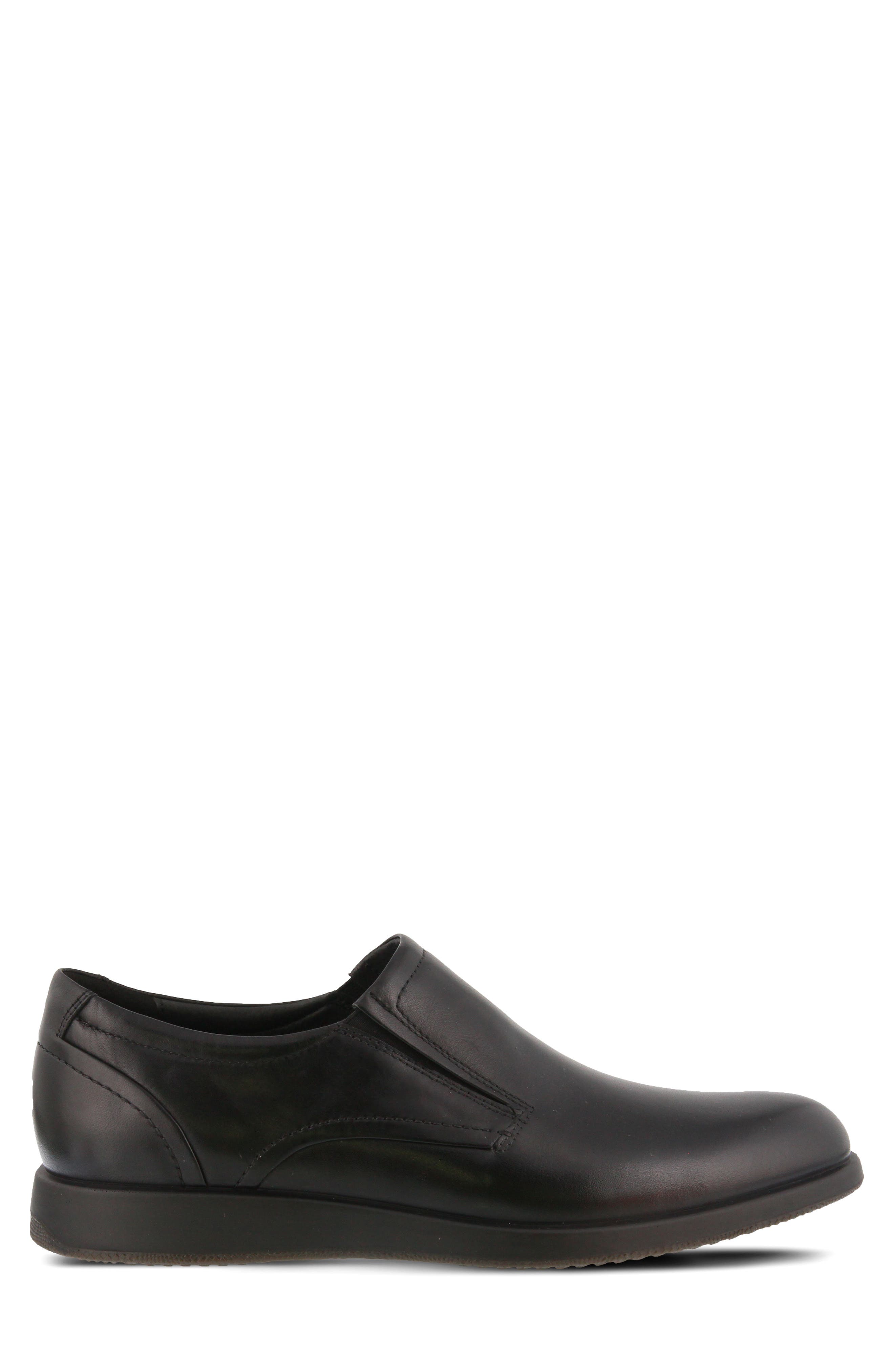 Spring Step John Leather Loafer, Alternate, color, Black
