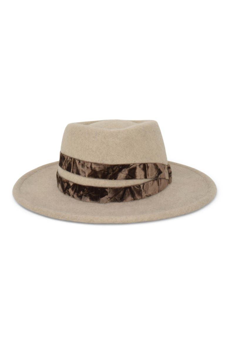 Noelle Wool Blend Hat, Main, color, CREME MELANGE