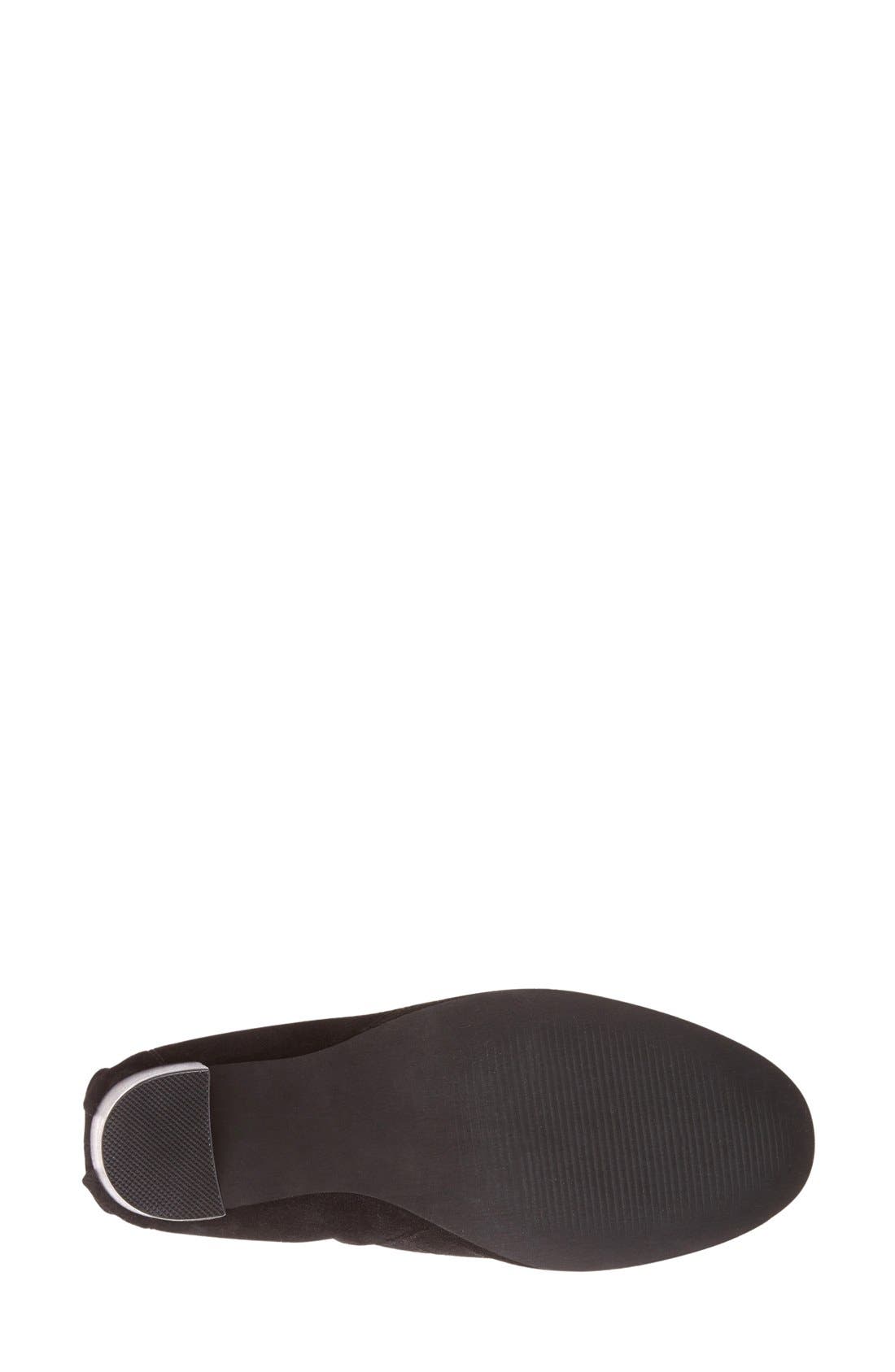 'Rochelle' Bootie, Alternate, color, BLACK SUEDE