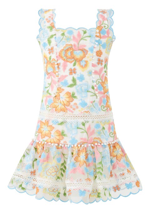 Bianca Embroidered Mini Dress (Toddler, Little Kid & Big Kid)