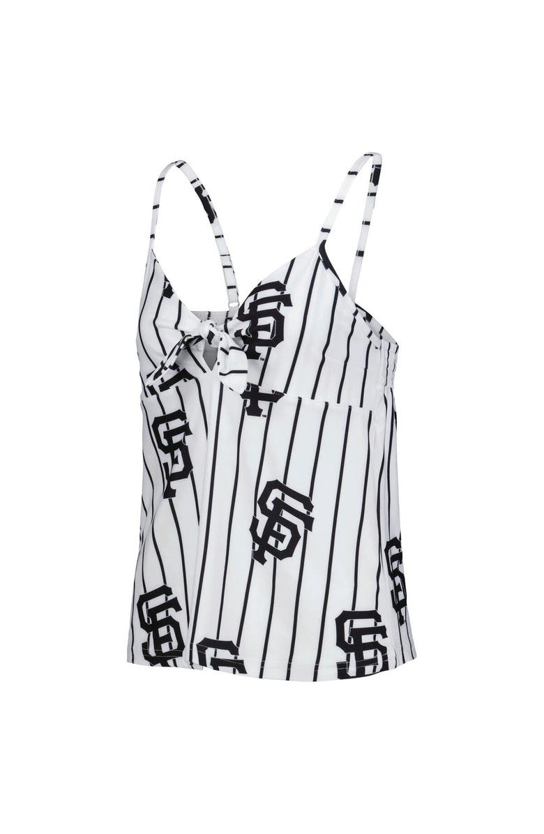 CONCEPTS SPORT Women's Concepts Sport White San Francisco Giants Reel Allover Print Tank Top & Shorts Sleep Set, Alternate, color, White