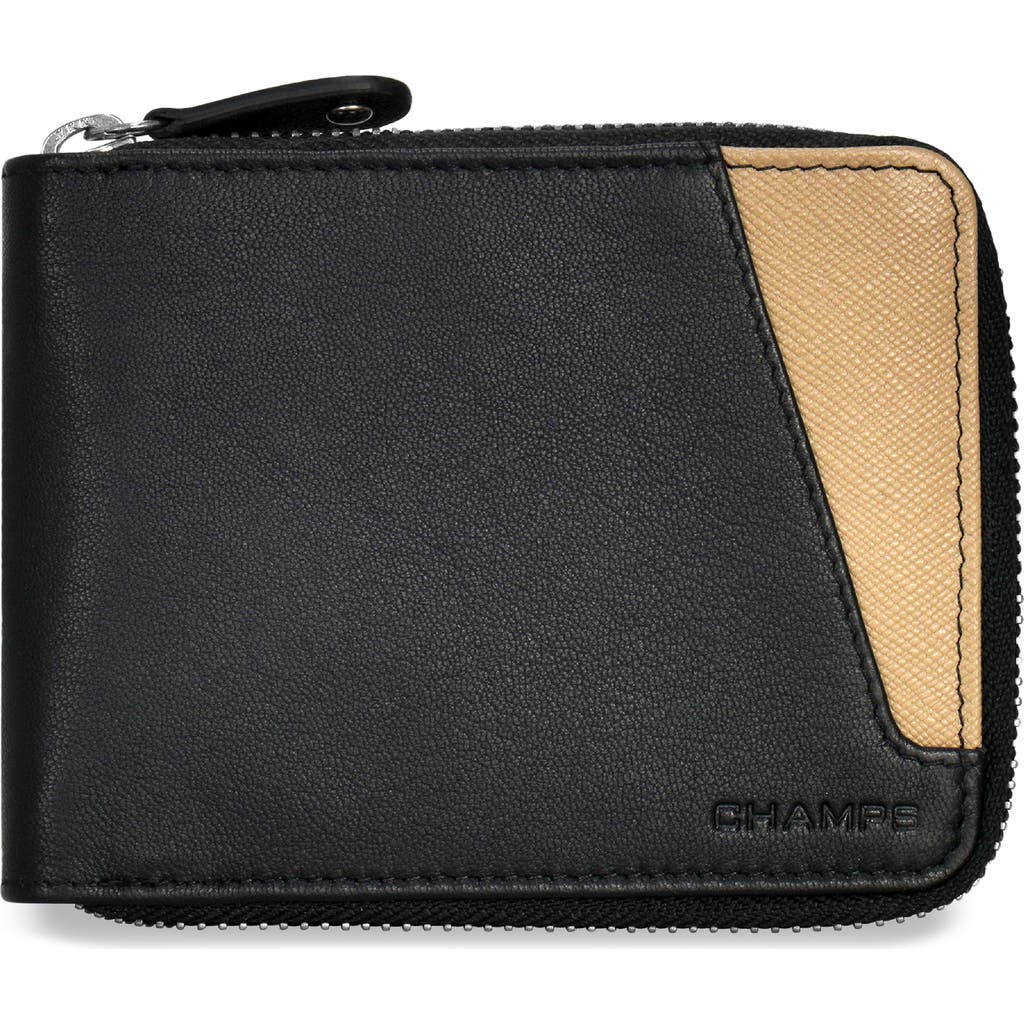 CHAMPS CHAMPS ICONIC ZIP AROUND BIFOLD WALLET