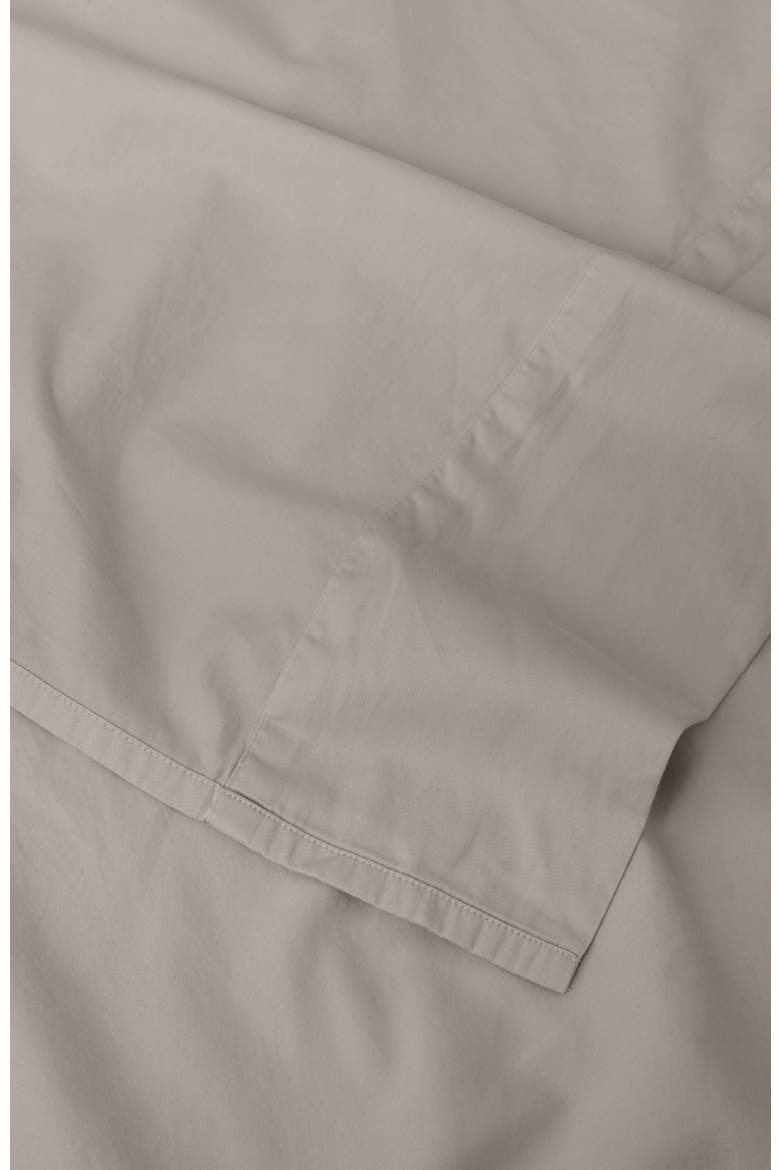 Organic Cotton Organic Room Service Sateen Flat Sheet, Alternate, color, Dove Grey