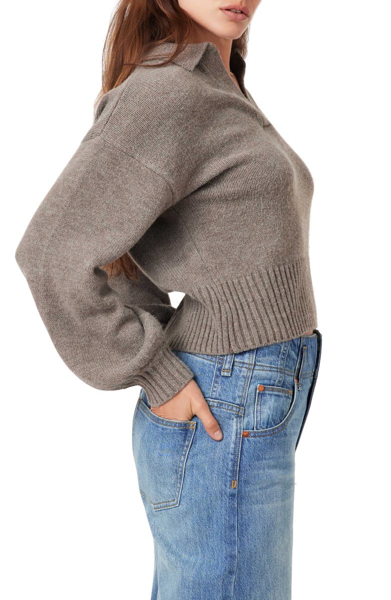 Habitual Spread Collar Sweater, Alternate, color, Mushroom Heather