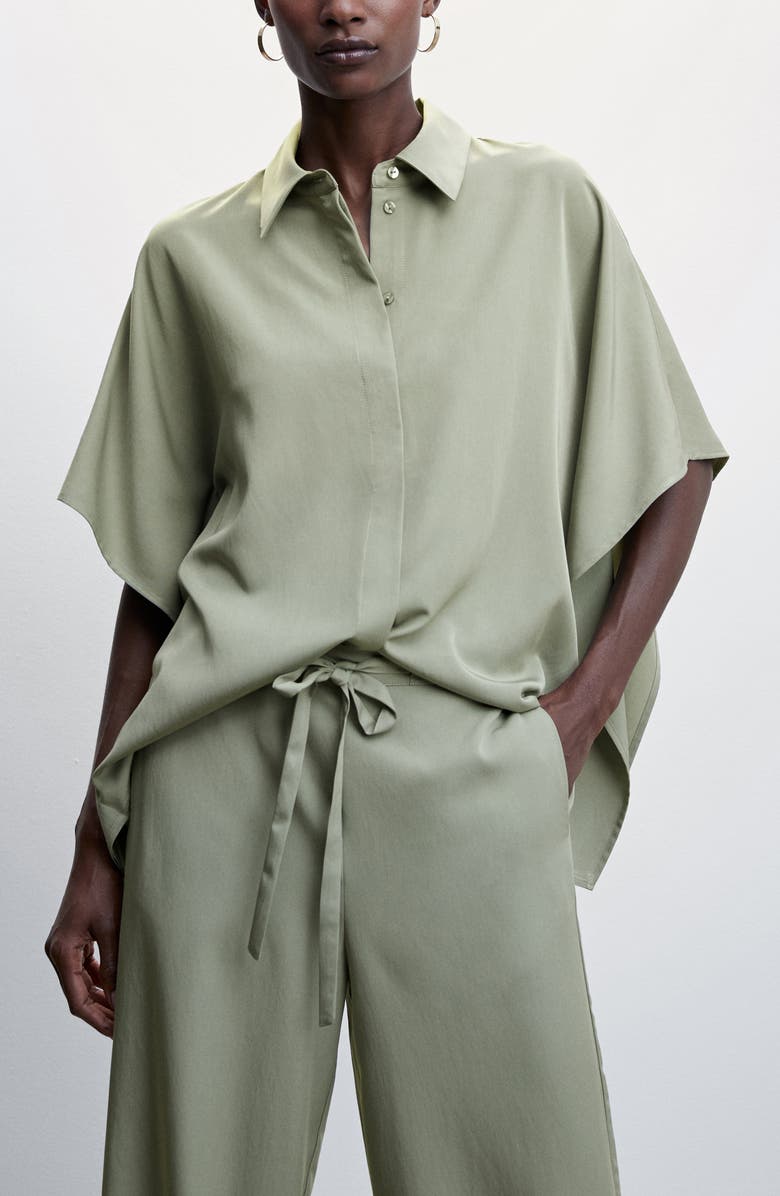 MANGO Flowy Straight Leg Pants, Alternate, color,