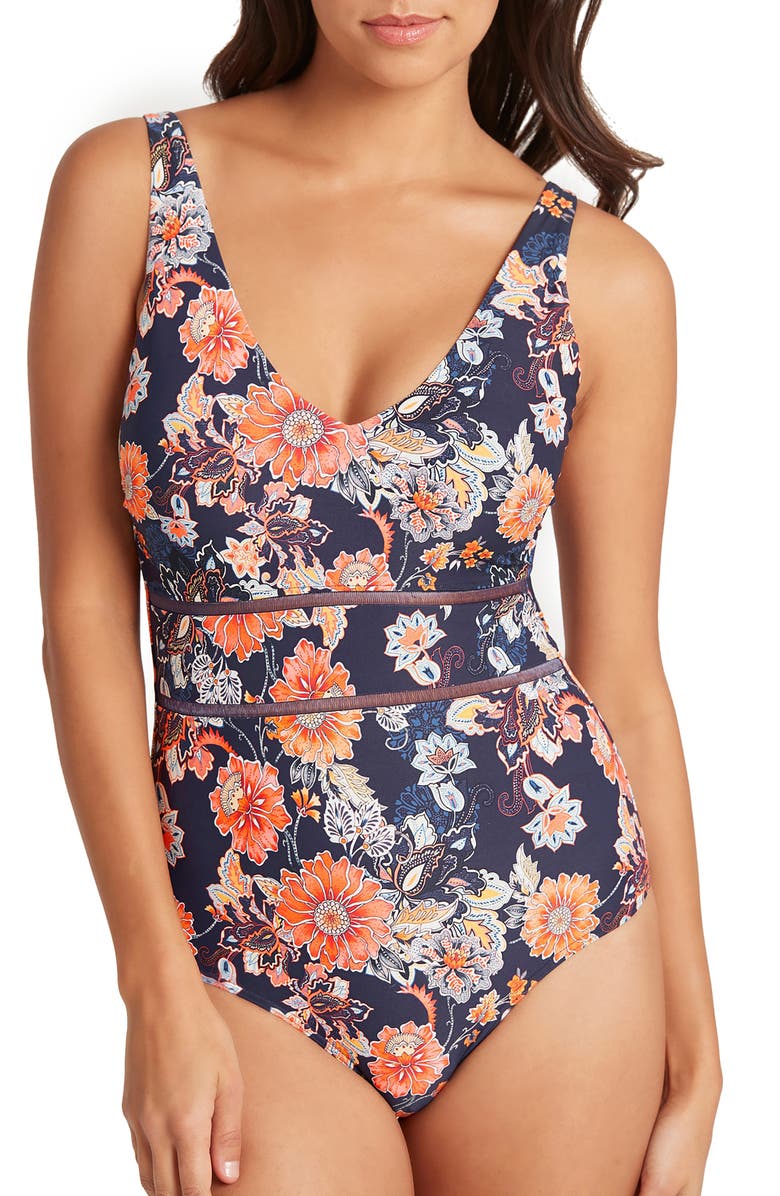 Sea Level Multifit One-Piece Swimsuit, Alternate, color, 