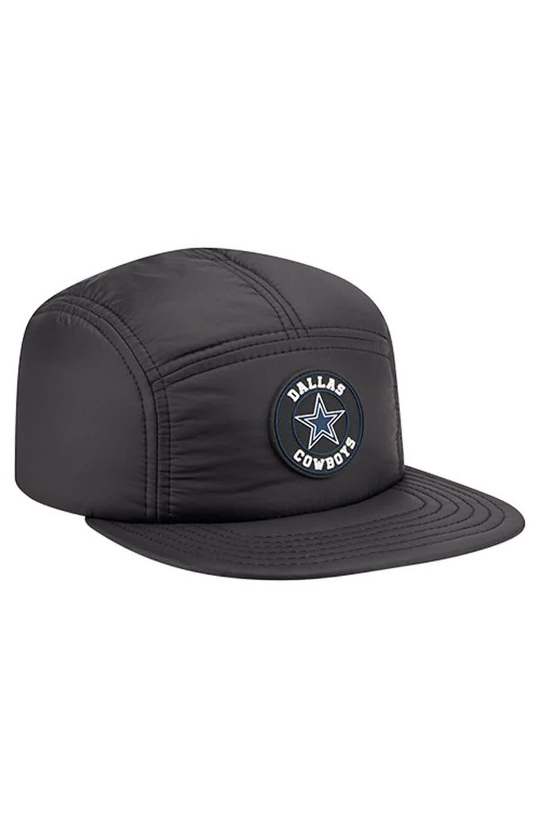 New Era Men's New Era Black Dallas Cowboys Quilted Camper Adjustable Hat, Alternate, color,