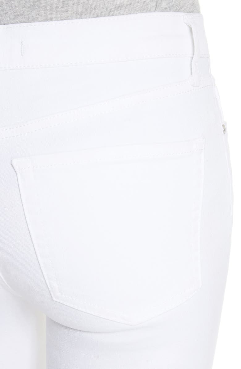 Free People We the Free by Free People High Waist Busted Knee Skinny Jeans, Alternate, color,