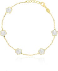 The Lovery Fine Jewelry Mother of Pearl Flower Bracelet