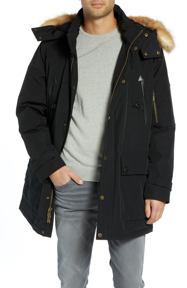 Pendleton Signature Denver 650-Fill Power Down Parka with Genuine Raccoon Fur, Main, color, 