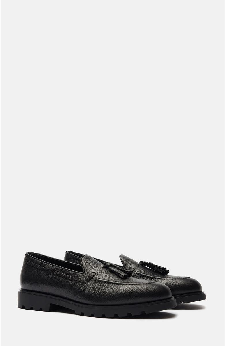 SCAROSSO Raffaello Loafers, Main, color, Black Grain- Calf