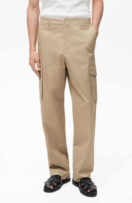 MANGO Relaxed Fit Flat Front Cargo Pants