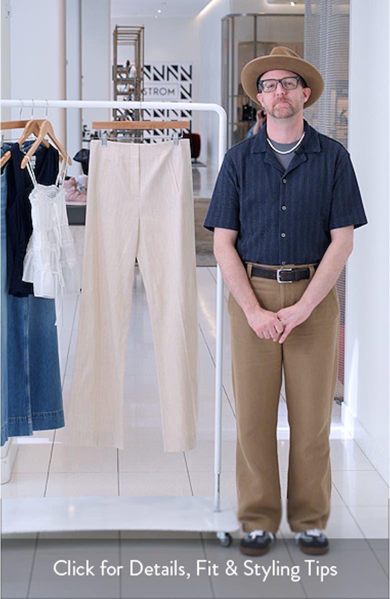 Jude Stripe Cotton Blend Pants, sales video thumbnail