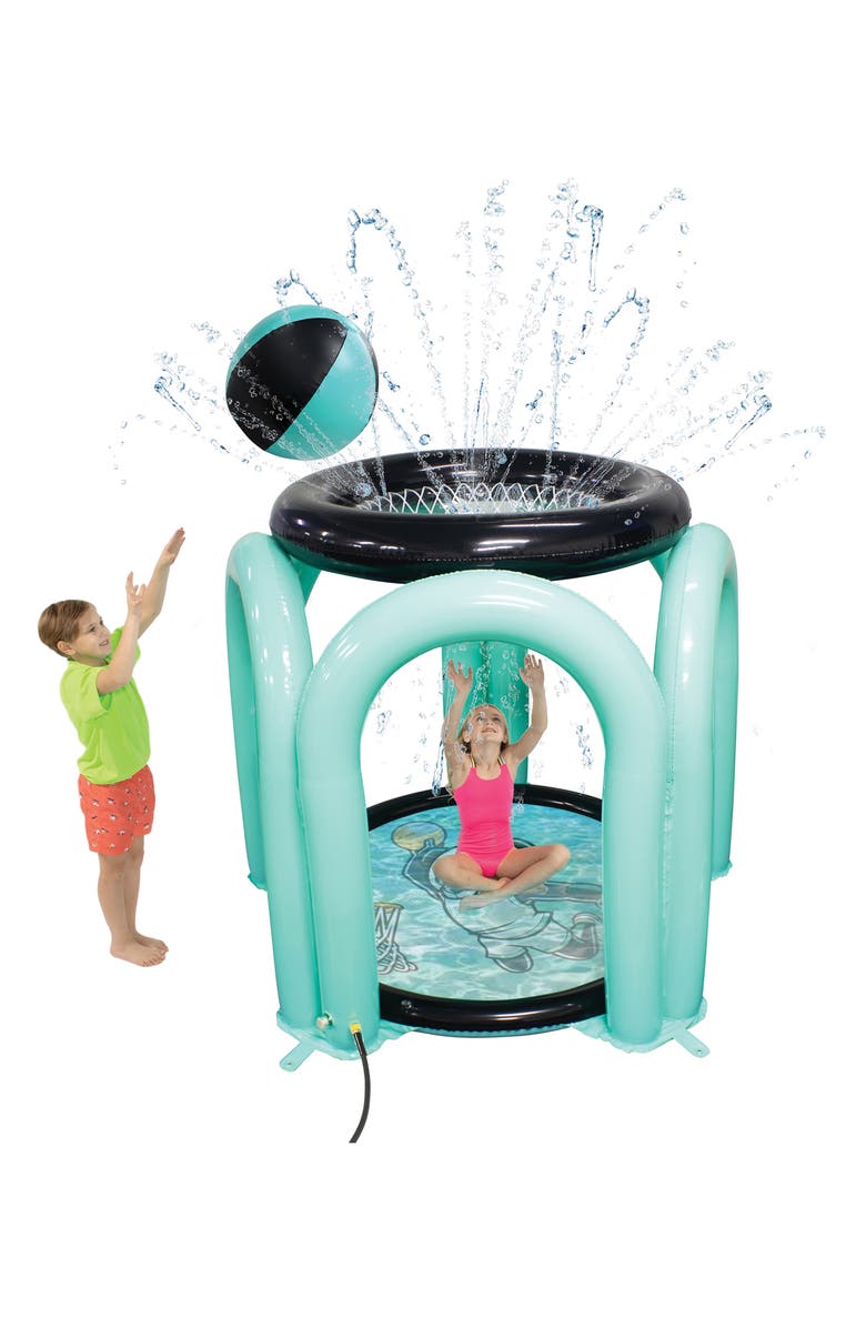 DUDE PERFECT Ultimate Sports Splash Pad & Basketball Hoop, Alternate, color, 