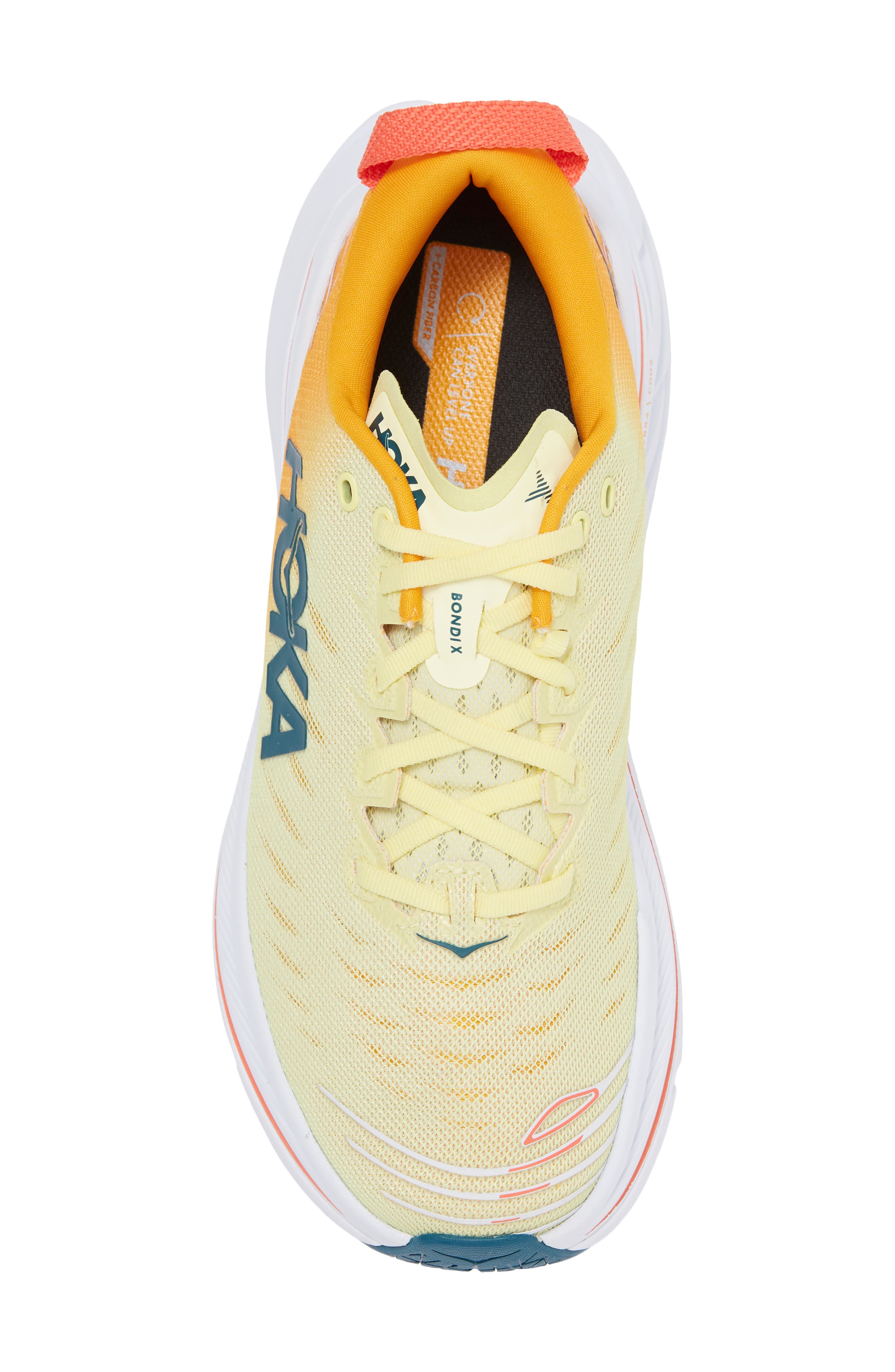 HOKA Bondi X Running Shoe, Alternate, color, Yellow Pear / Radiant Yellow