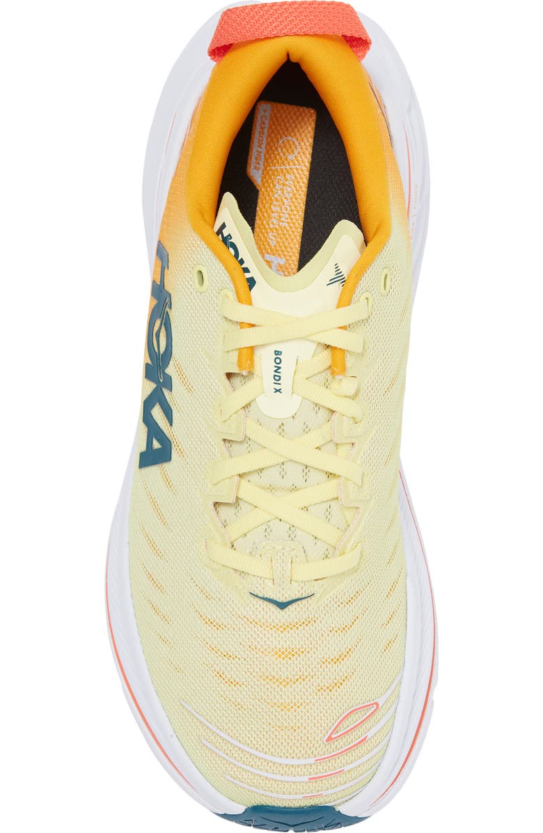 HOKA Bondi X Running Shoe, Alternate, color, Yellow Pear / Radiant Yellow