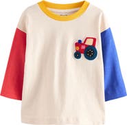 NEXT Kids' Colorblock Tractor Long Sleeve T-Shirt