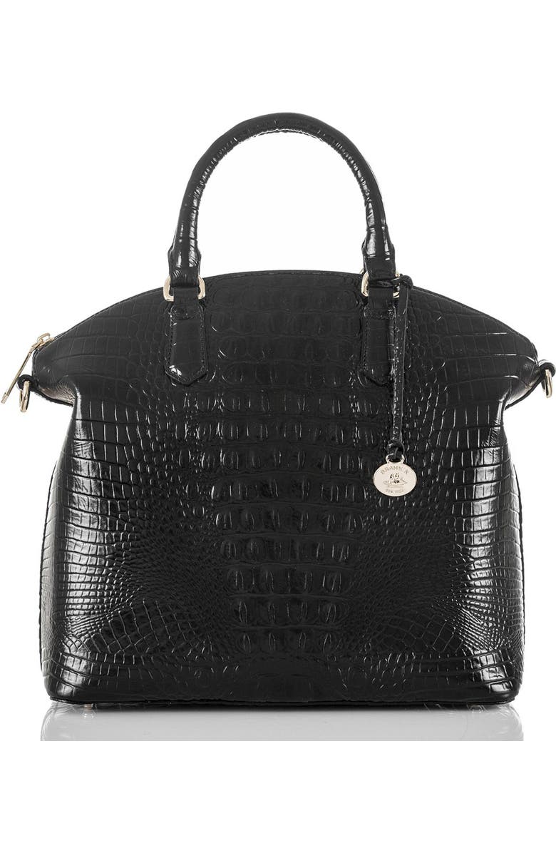 Brahmin Large Duxbury Melbourne Croc Embossed Leather Satchel, Main, color,
