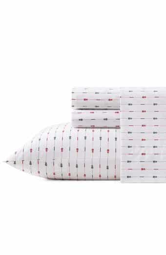 Pineapple Pinestripe Cotton Sateen Sheet Set