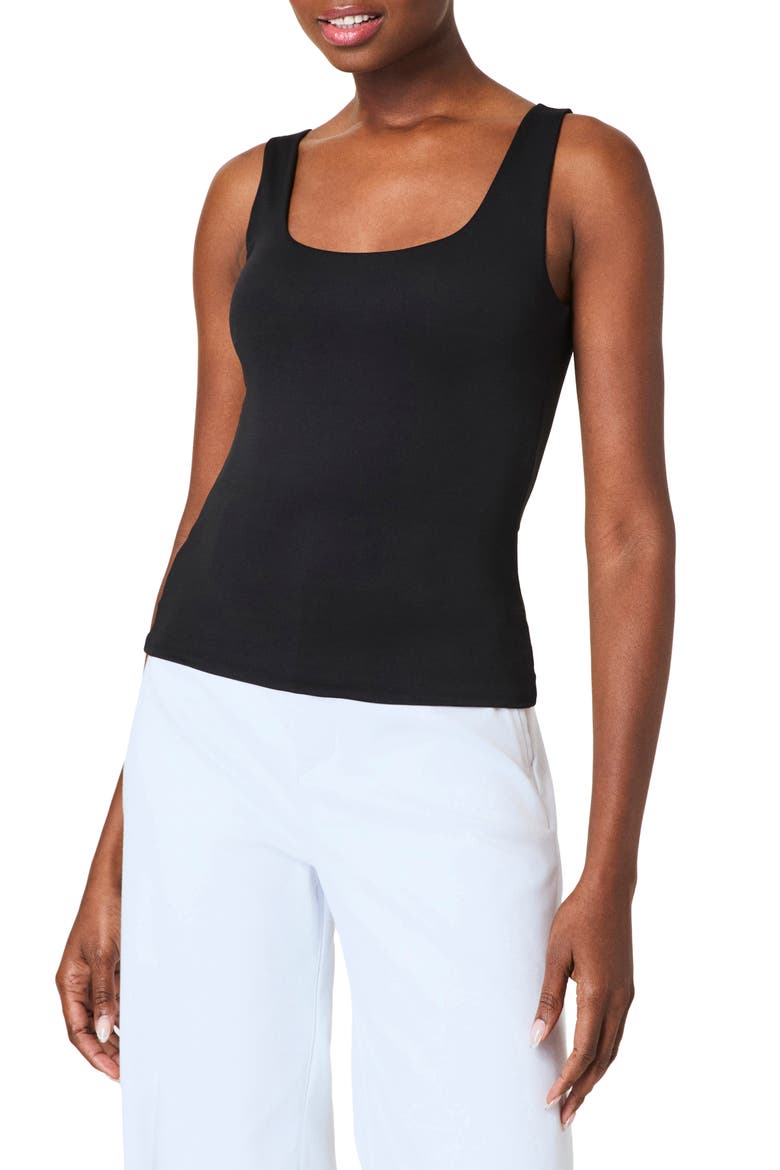 SPANXsmooth™ Jersey Tank, Main, color, CLASSIC BLACK