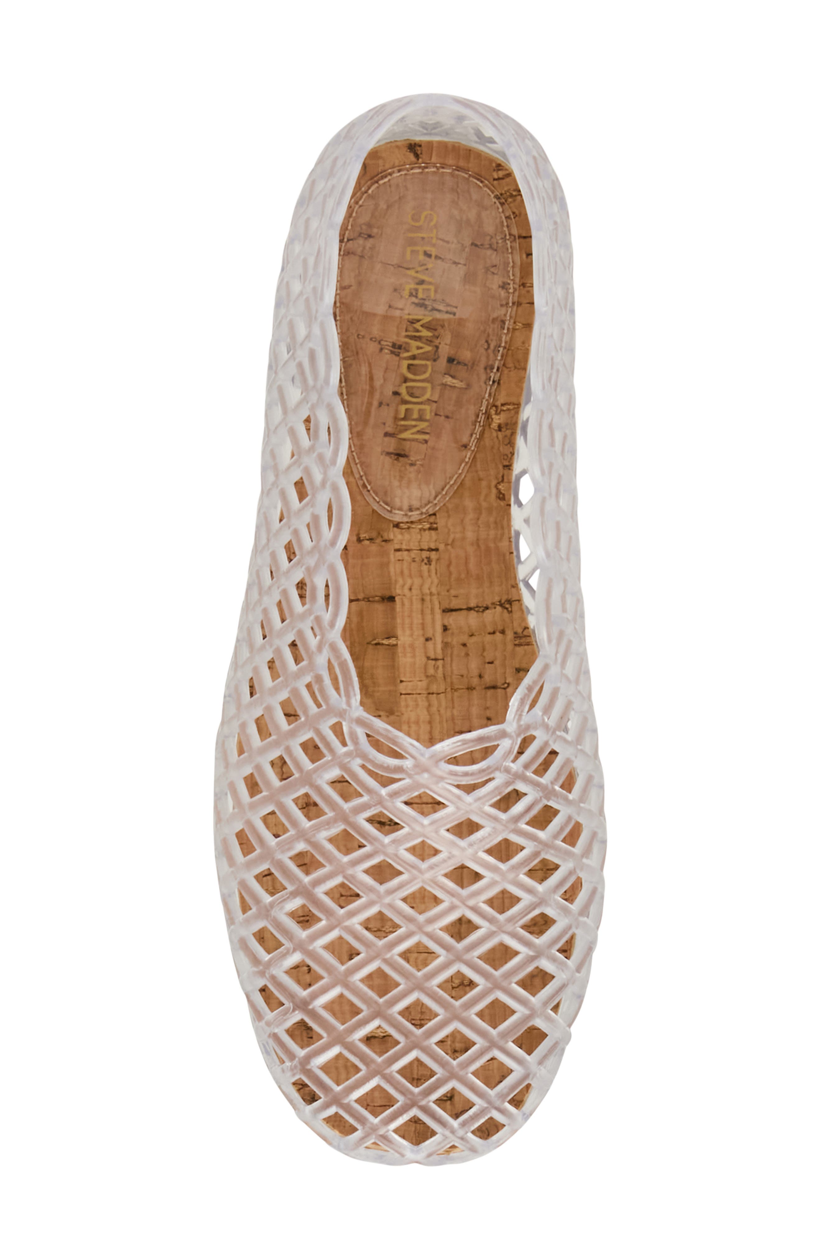 Steve Madden Kids' Grove Jelly Flat, Alternate, color, Clear