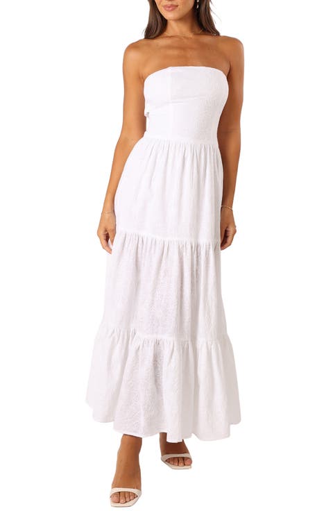 Florina Strapless Tiered Maxi Sundress