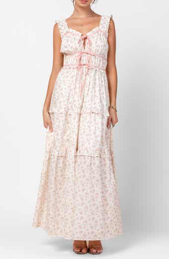 Beivy Floral Ruffle Maxi Dress