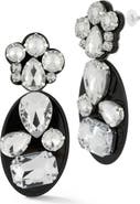 SPHERA MILANO Mixed Crystal & Resin Drop Earrings