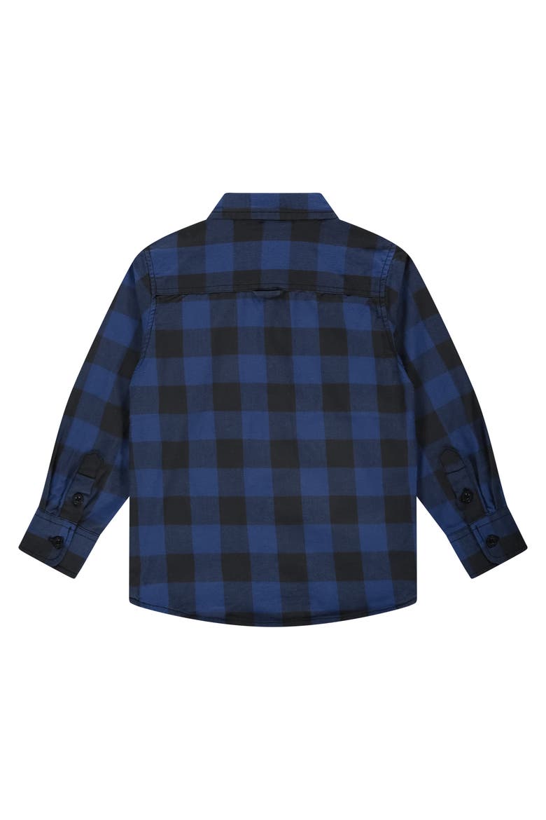 Check Button Up Shirt, Alternate, color, Blue