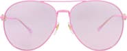 Gucci 60mm Aviator Sunglasses