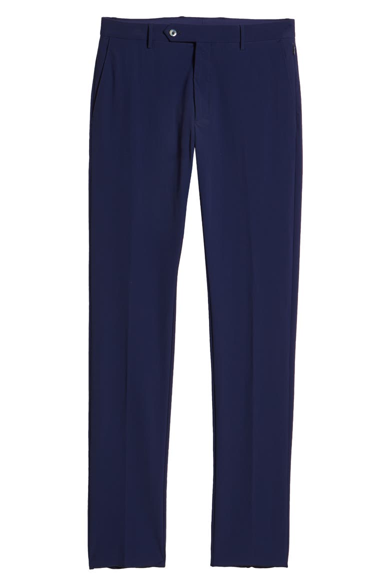 Men's Active Stretch Flat Front Pants, Alternate, color, DARK BLUE