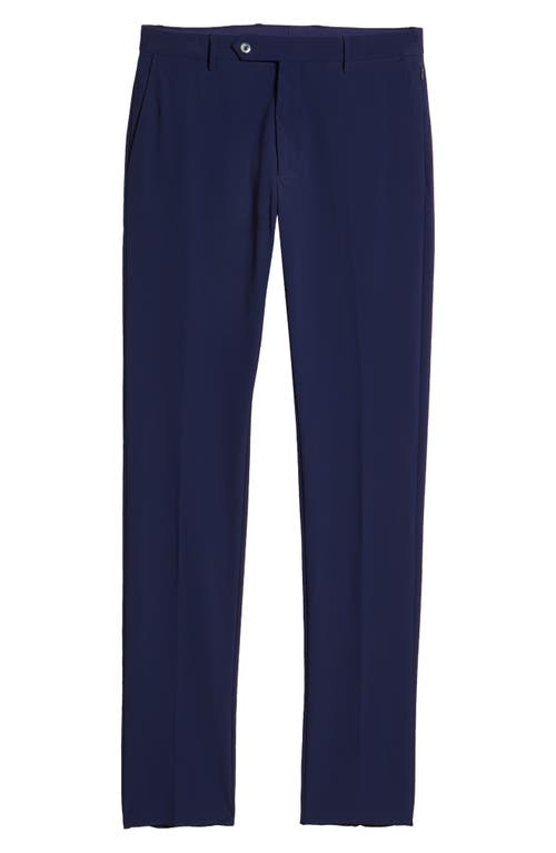 Zanella Active Stretch Flat Front Pants In Blue