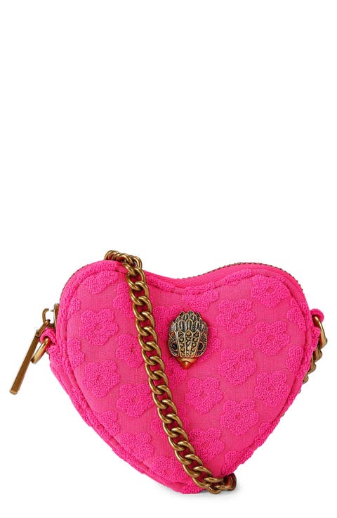 Micro Heart Leather Crossbody Bag