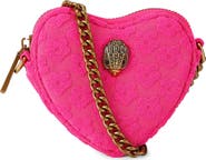 Kurt Geiger London Micro Heart Leather Crossbody Bag