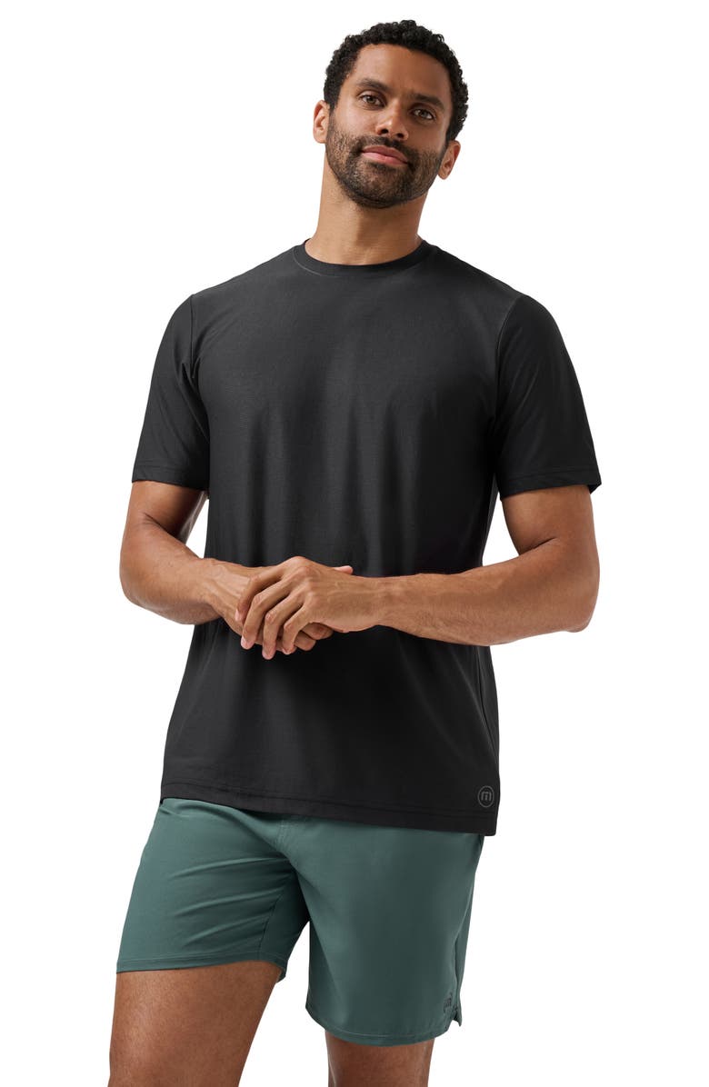 TravisMathew First Day Performance T-Shirt, Alternate, color, Black