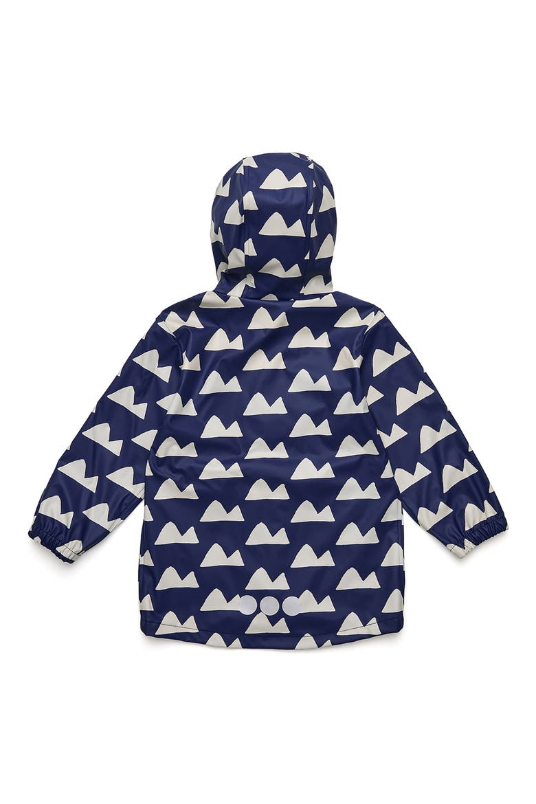 Kids' Peak to Peak Waterproof Rain Jacket, Alternate, color, NAVY