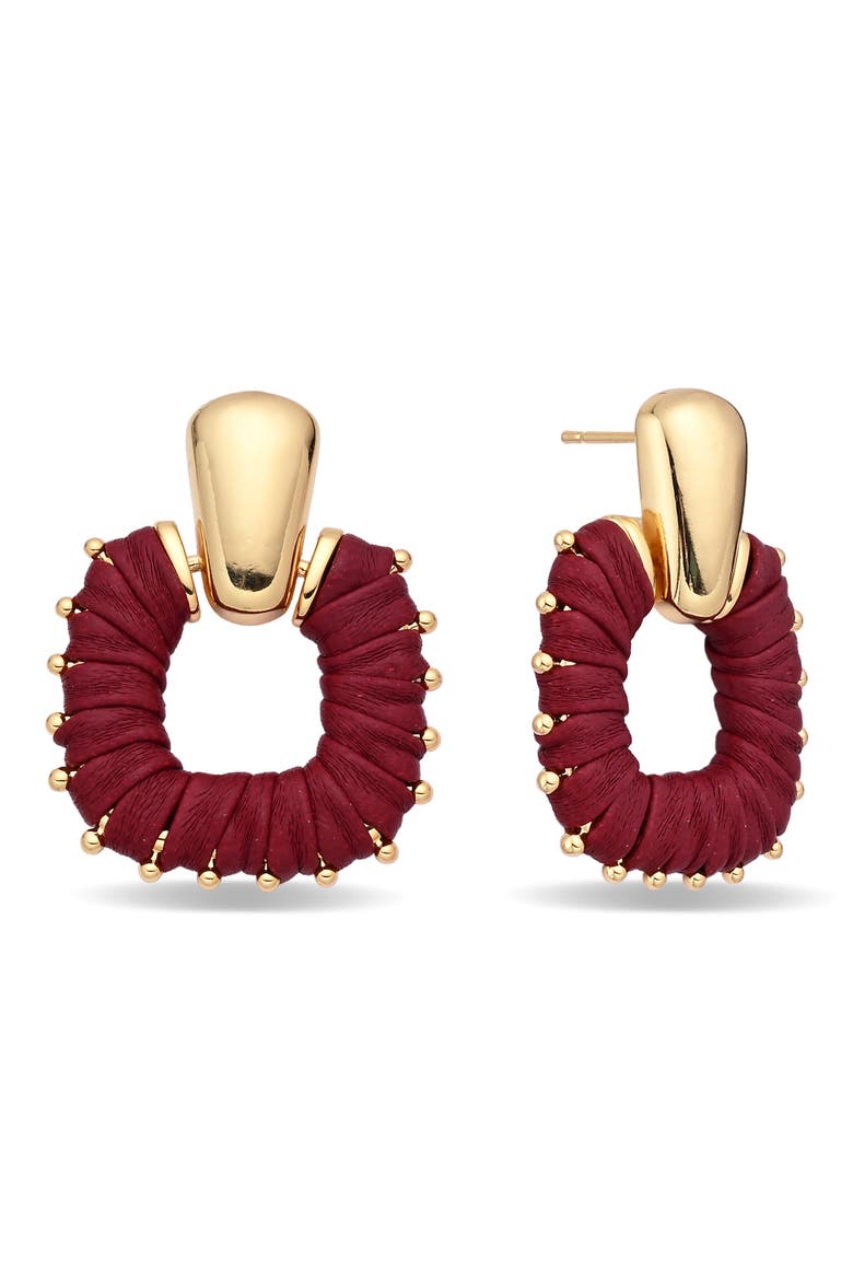Jelena Statement Knocker Earrings, Main, color, GOLD