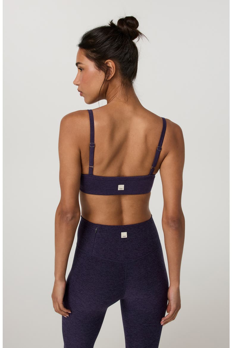 Elevation Square Neck Stretch Sports Bra, Alternate, color, VELVET VIOLET HEATHER