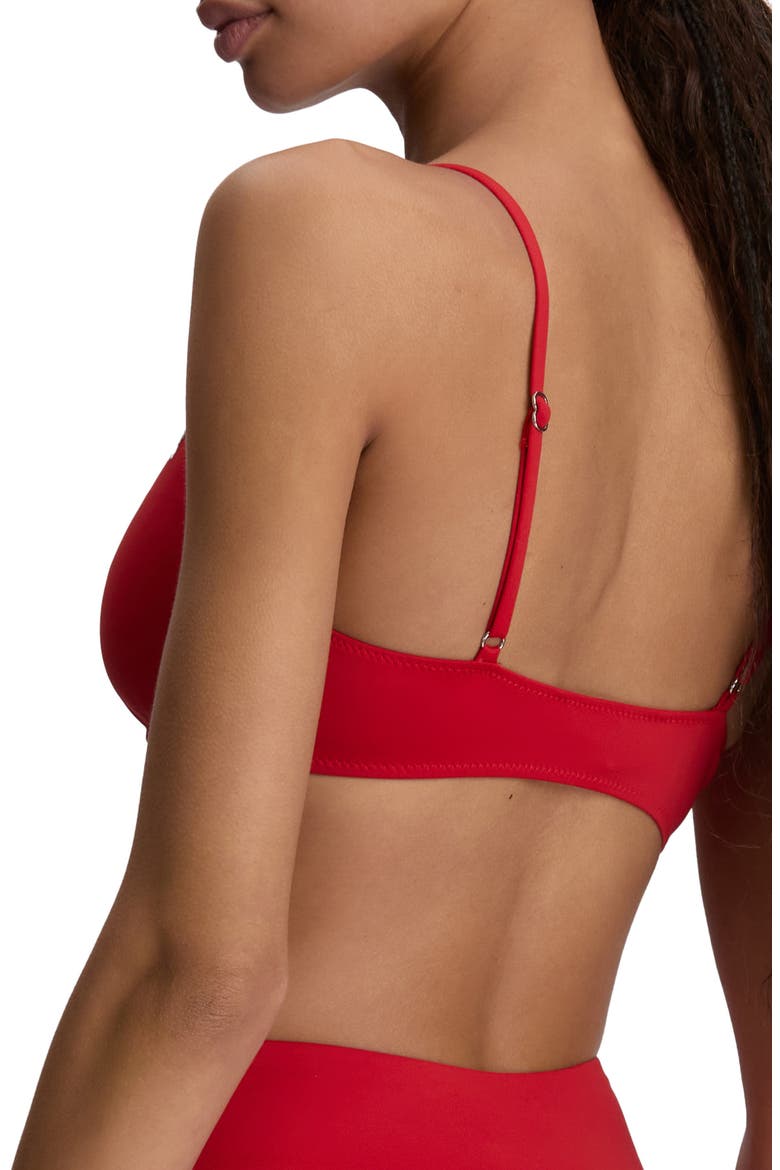Kennedy Bikini Top, Alternate, color, CRUISE RED