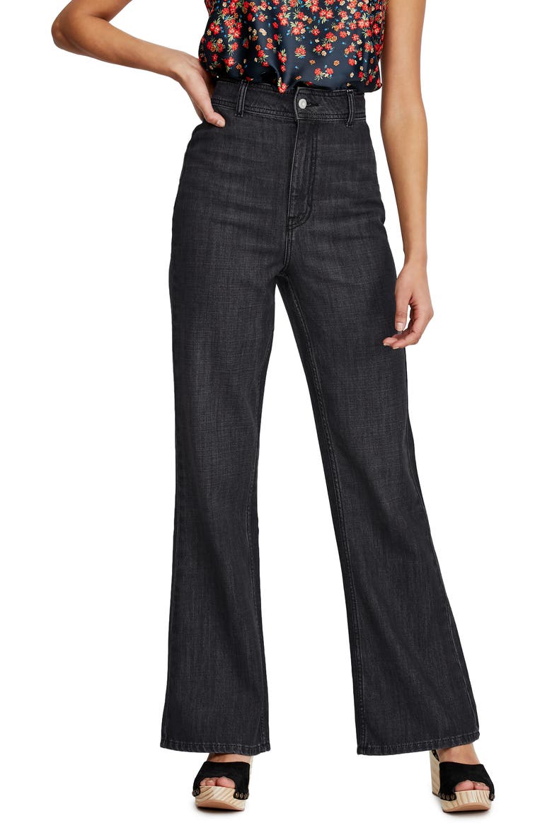 Mindy Flare Jeans, Main, color, BLACK