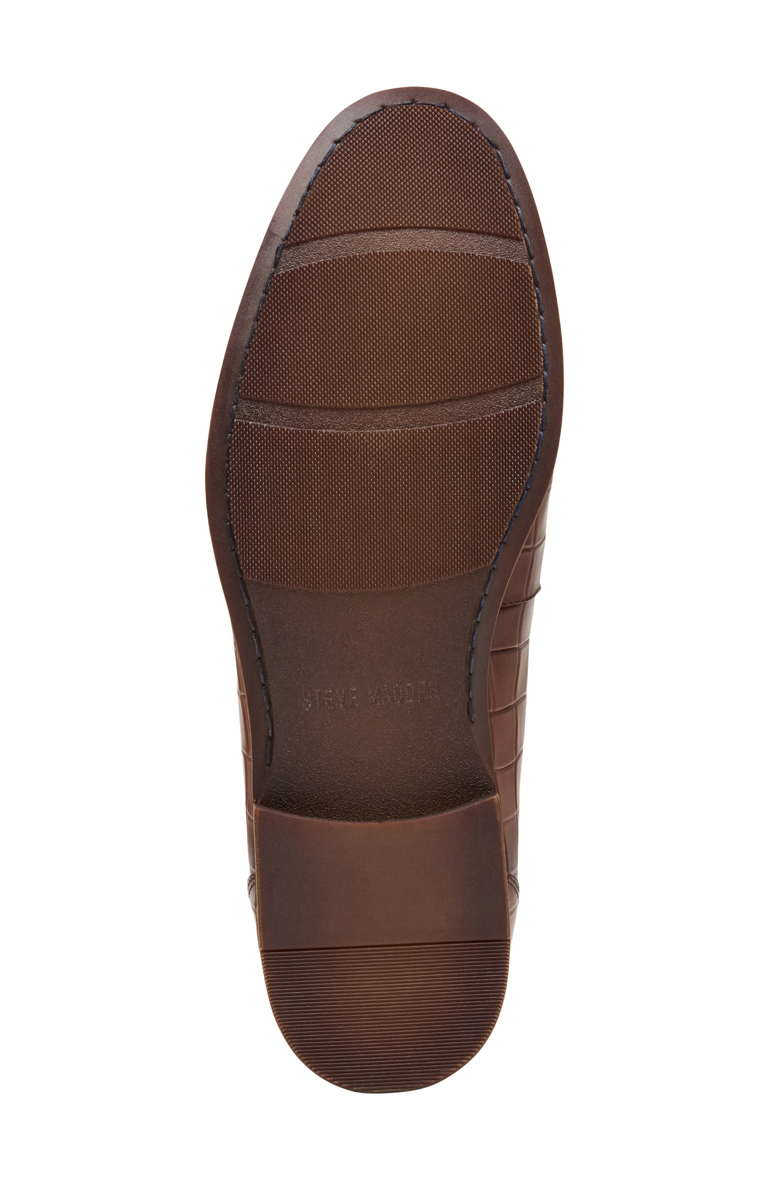 Kline Croc Embossed Penny Loafer, Alternate, color, TAN LEATHE