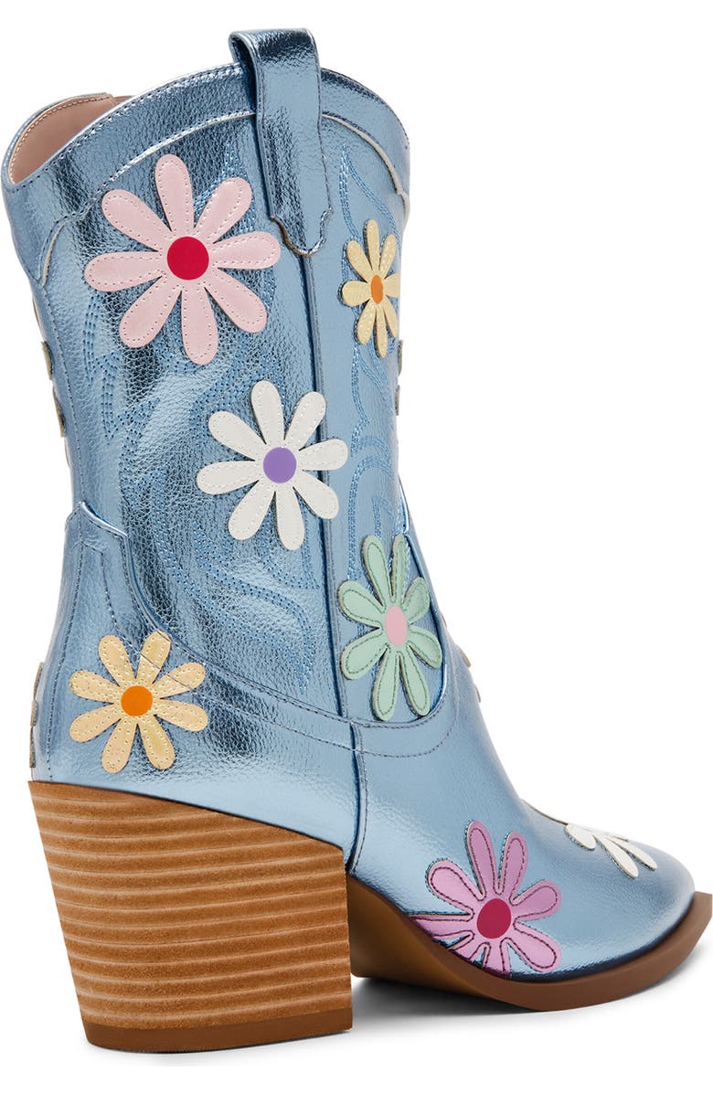 Betsey Johnson Teddy Pointed Toe Western Boot, Alternate, color,