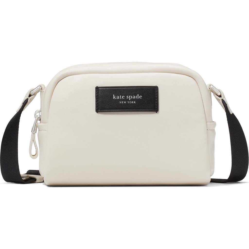 Kate Spade New York Puffed Small Leather Crossbody Bag In Sand